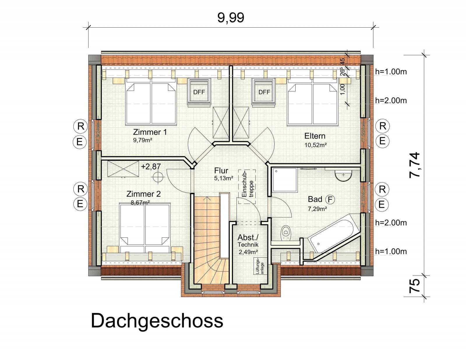 3_403 Aufteilung Dachgeschoss (Angaben ohne Gewähr)